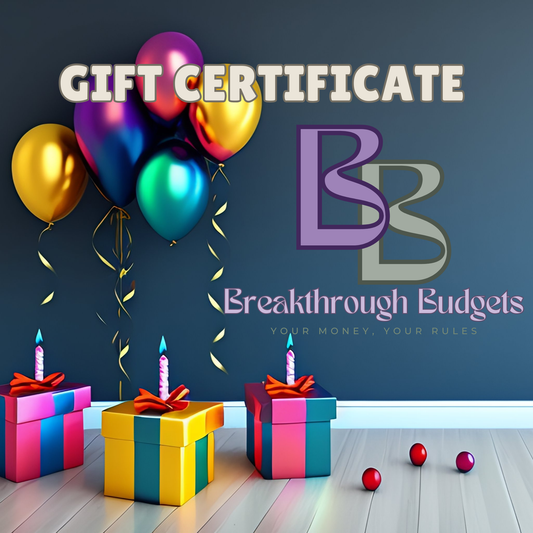 Breakthrough Budgets™ Celebration Gift Card