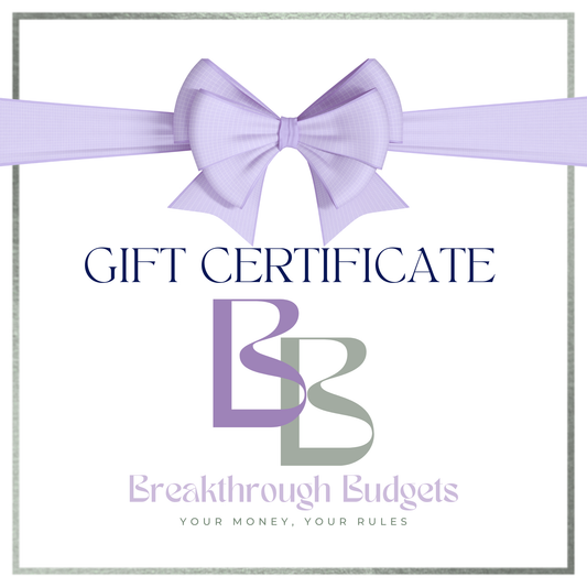 Breakthrough Budget Gift Card