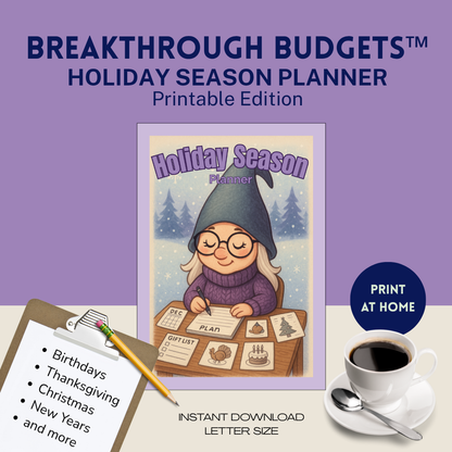 Holiday Season Planner (Printable Edition)