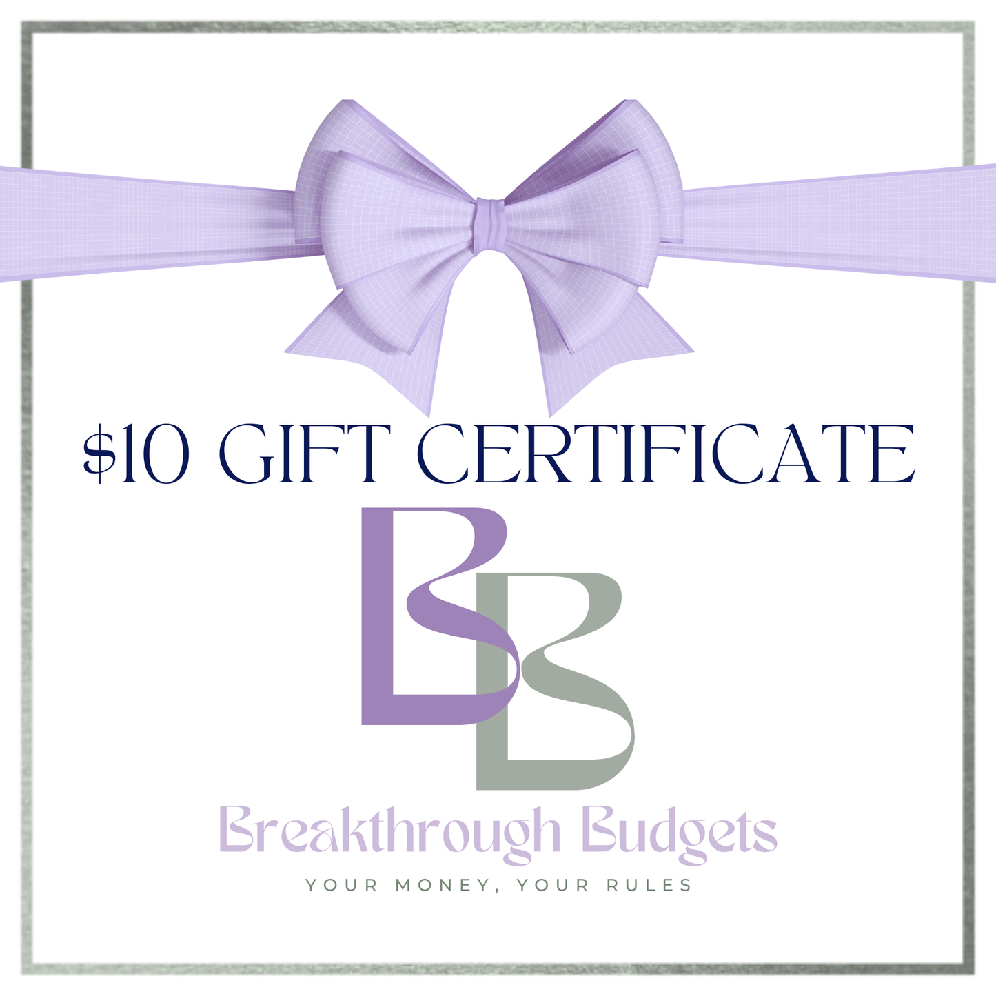 Breakthrough Budget Gift Card