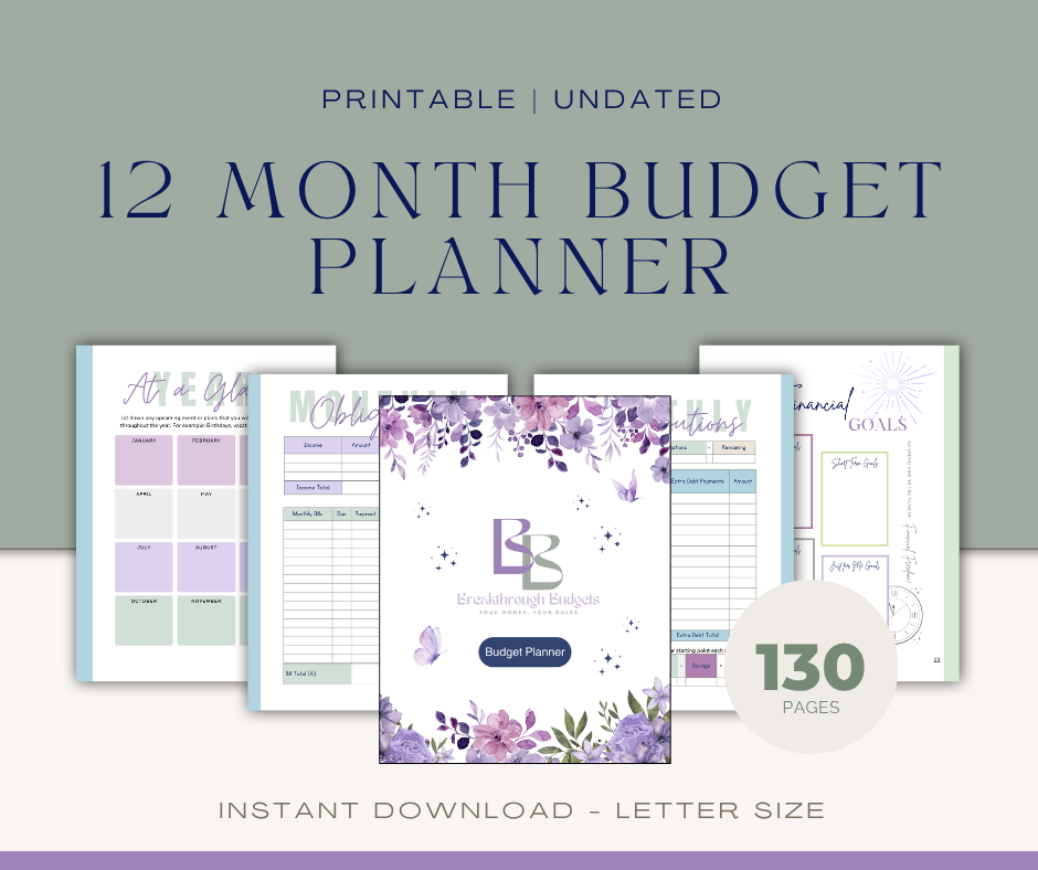 Breakthrough Budget™ Planner - Printable PDF