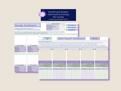 Mini Tracker Bundle - Savings + Debt Payoff