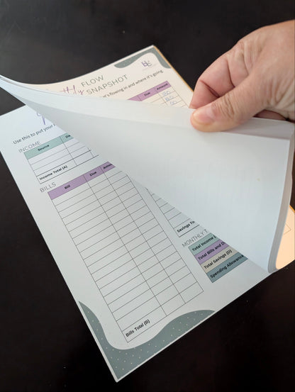 Breakthrough Flow™ Monthly Budget Notepad